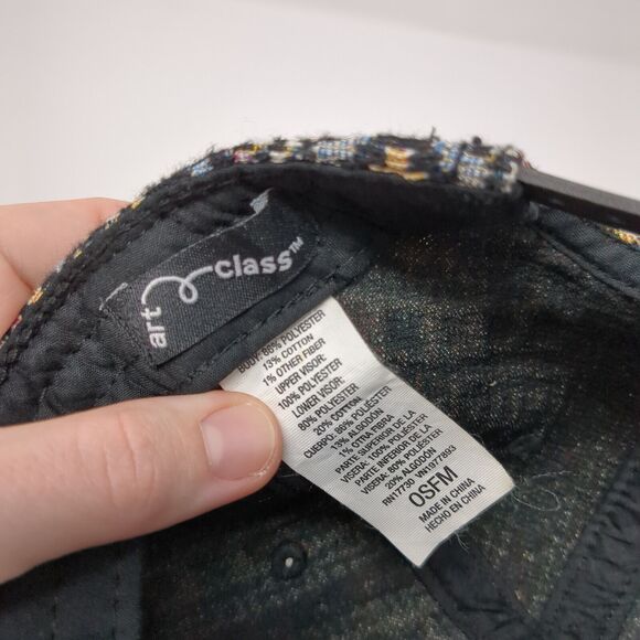 Art Class Snapback Hat Multi One Size Adjustable Geometric Colorblock - Picture 8 of 8